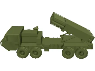 US HIMARS MLRS [+M977 Hemmt] 3D Model