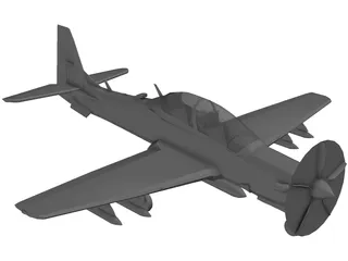 Embraer EMB 314 Super Tucano 3D Model