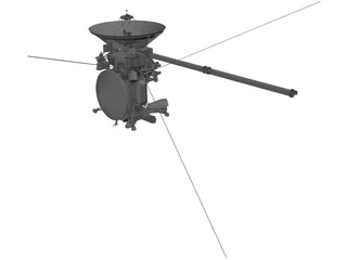 Cassini Orbiter NASA Probe 3D Model