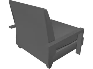 Chair with Arms 3D Model