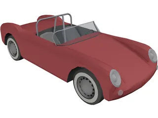 Porsche Roadster (1955) 3D Model