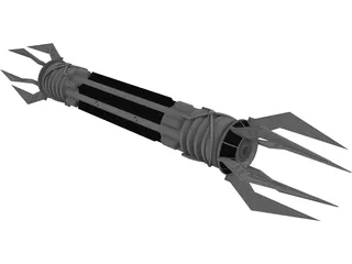 Double Bladed Lightsaber 3D Model