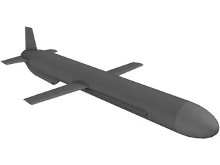 Russian AS-15 Air-Launched Cruise Missile (ALCM) 3D Model