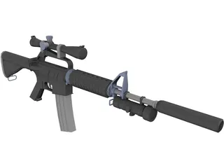 M4A2 3D Model