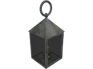 Handheld Candle Lantern 3D Model