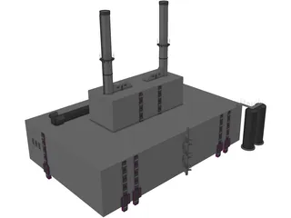 Power Station 3D Model