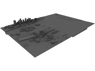 City Part Boston South 3D Model