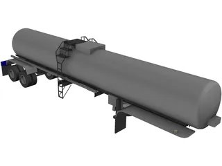Trailer Tanker 3D Model