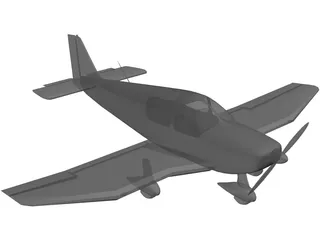 Robin DR400 3D Model