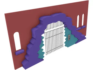 Archway Caged 3D Model