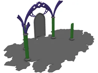 Archway Cemetery 3D Model