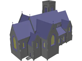 Church Gothic 3D Model