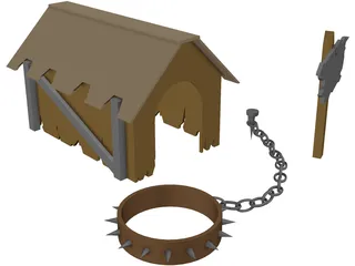 Dog House 3D Model