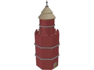 Gothic Tower 3D Model