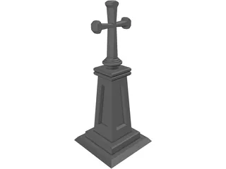 Christian Cross 3D Model