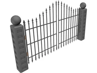 Spiked Gate 3D Model