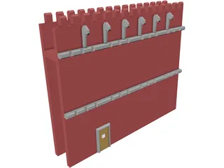 Wall Gothic 3D Model