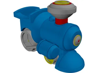 Train Toy 3D Model