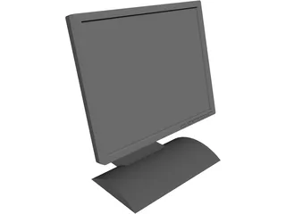 Monitor 19in Flat Panel Computer 3D Model