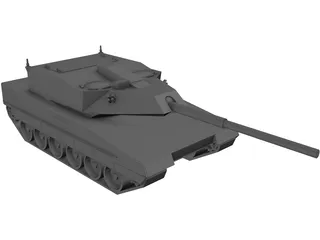 Future Light Tank Fictional Design 3D Model