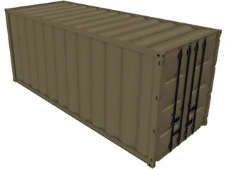 Container 20ft Shipping 3D Model