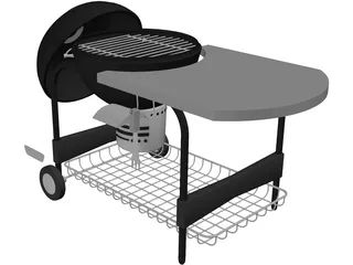 Charcoal Grill 3D Model