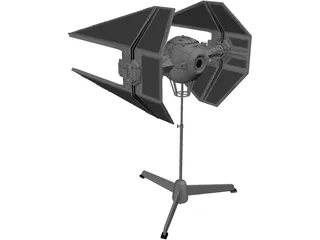 Star Wars Imperial TIE Interceptor 3D Model