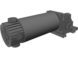 DC Gearmotor 3D Model