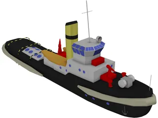 Small Boat 3D Model