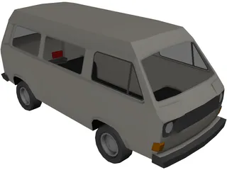 Volkswagen Bus 3D Model