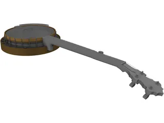 Banjo Gibson Style 3D Model