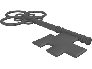 Medieval Key 3D Model