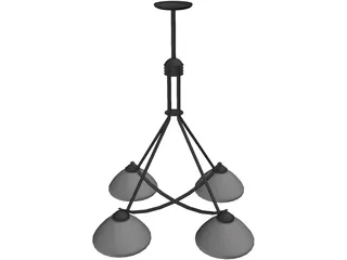 Light Modern Fixture Metropolitan 3D Model