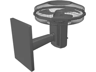 Caged Fan 3D Model