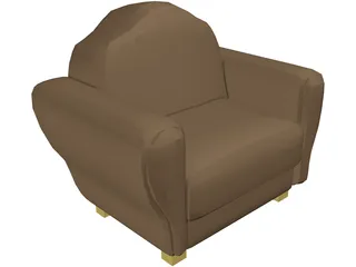 Chair Leather 3D Model