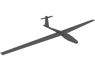 Glider Segelflieger 3D Model