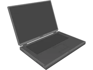 Powerbook G4 Titanium 3D Model