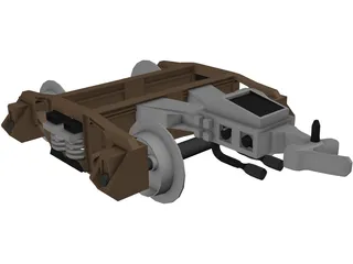 Train Hitch 3D Model
