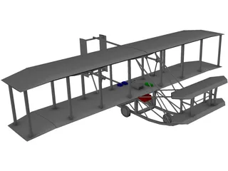 Wrights Aircraft 3D Model