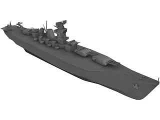 Battle Ship 3D Model