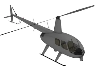 Robinson R44 News 3D Model