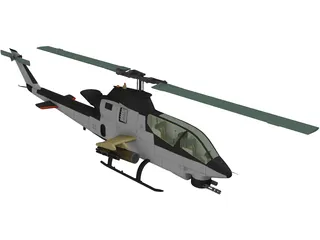 Boeing AH-64 Apache 3D Model