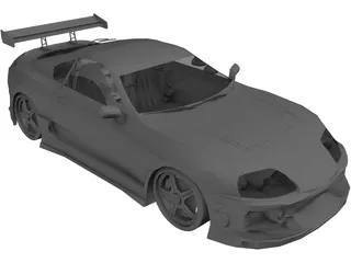 Toyota Supra [Tuned] 3D Model