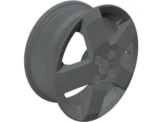 Rim 15inch Aluminum 3D Model