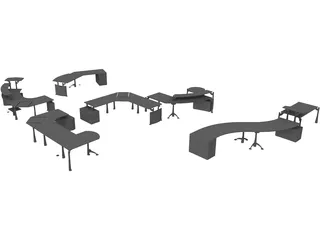 Moving Office 3D Model