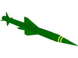 Rapier Missile 3D Model