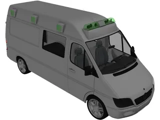 Mercedes-Benz Sprinter Ambulance 3D Model