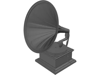 Gramophone 3D Model