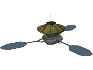Deep Space Probe 3D Model