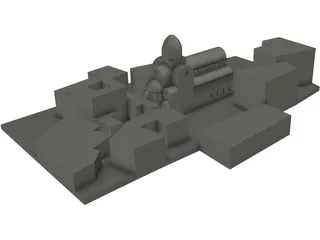 Sibenik Castle 3D Model
